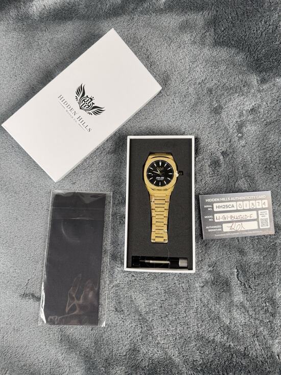Hidden Hills Millennia G1 Watch Black Gold Frosted M-G1-BLKGLD-F New Box/Papers main image 7